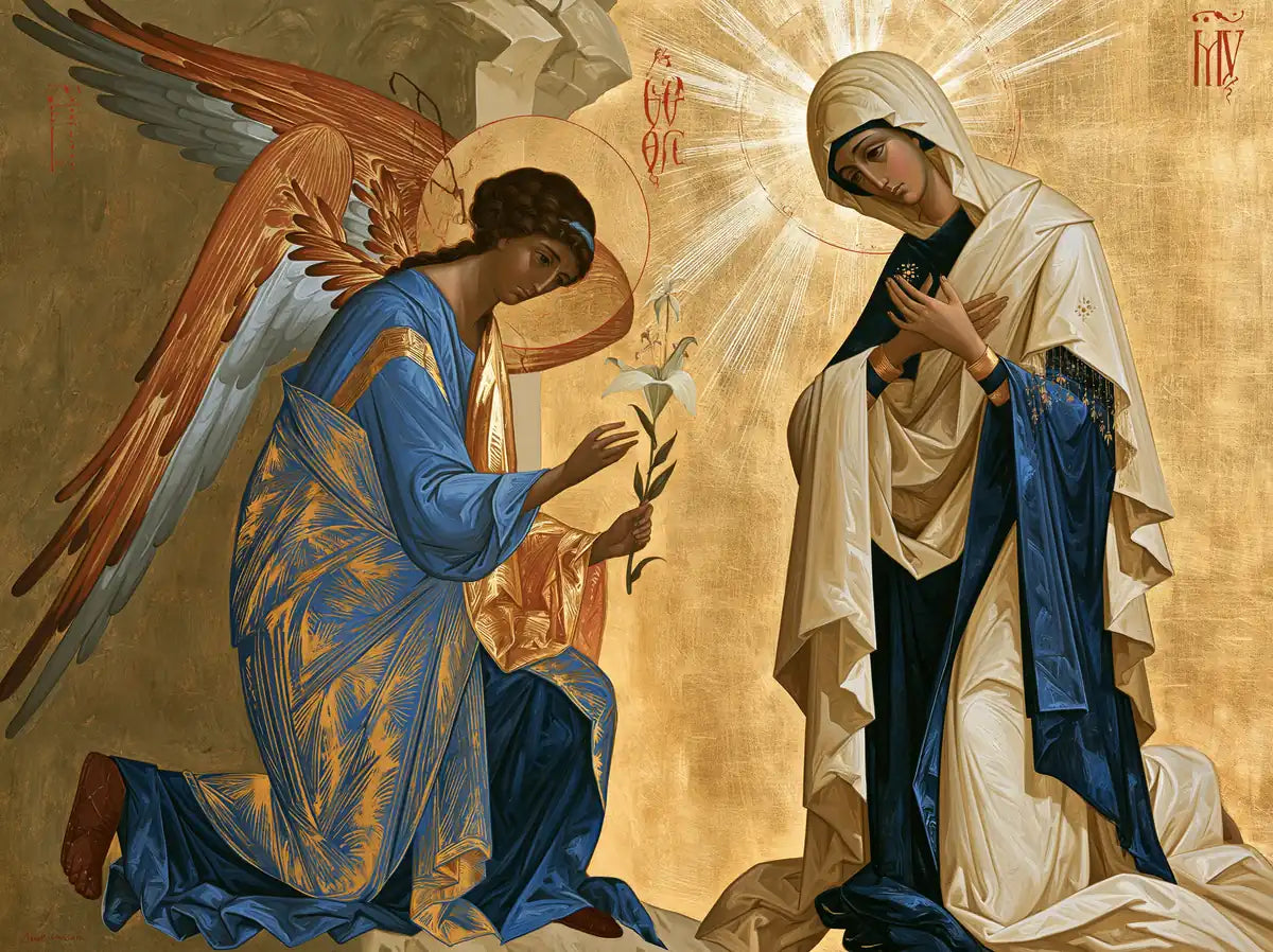 The Annunciation - Contemporary Byzantine - Christian artwork collection