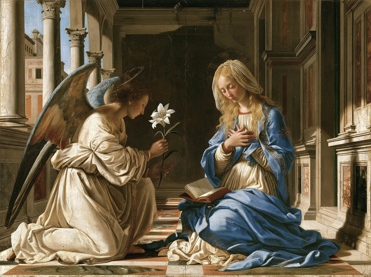 The Annunciation — The Bouquet before the Shadowed Door