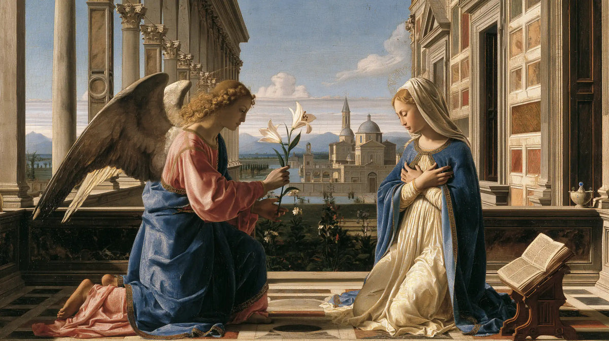 The Annunciation — The Lily before the Distant Domes