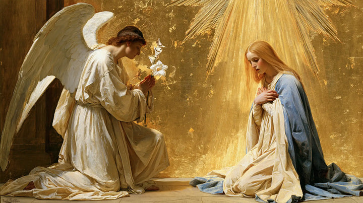The Annunciation — The Lily beneath the Golden Fan