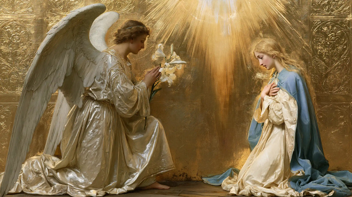 The Annunciation — Flowers beneath the Canopy of Rays