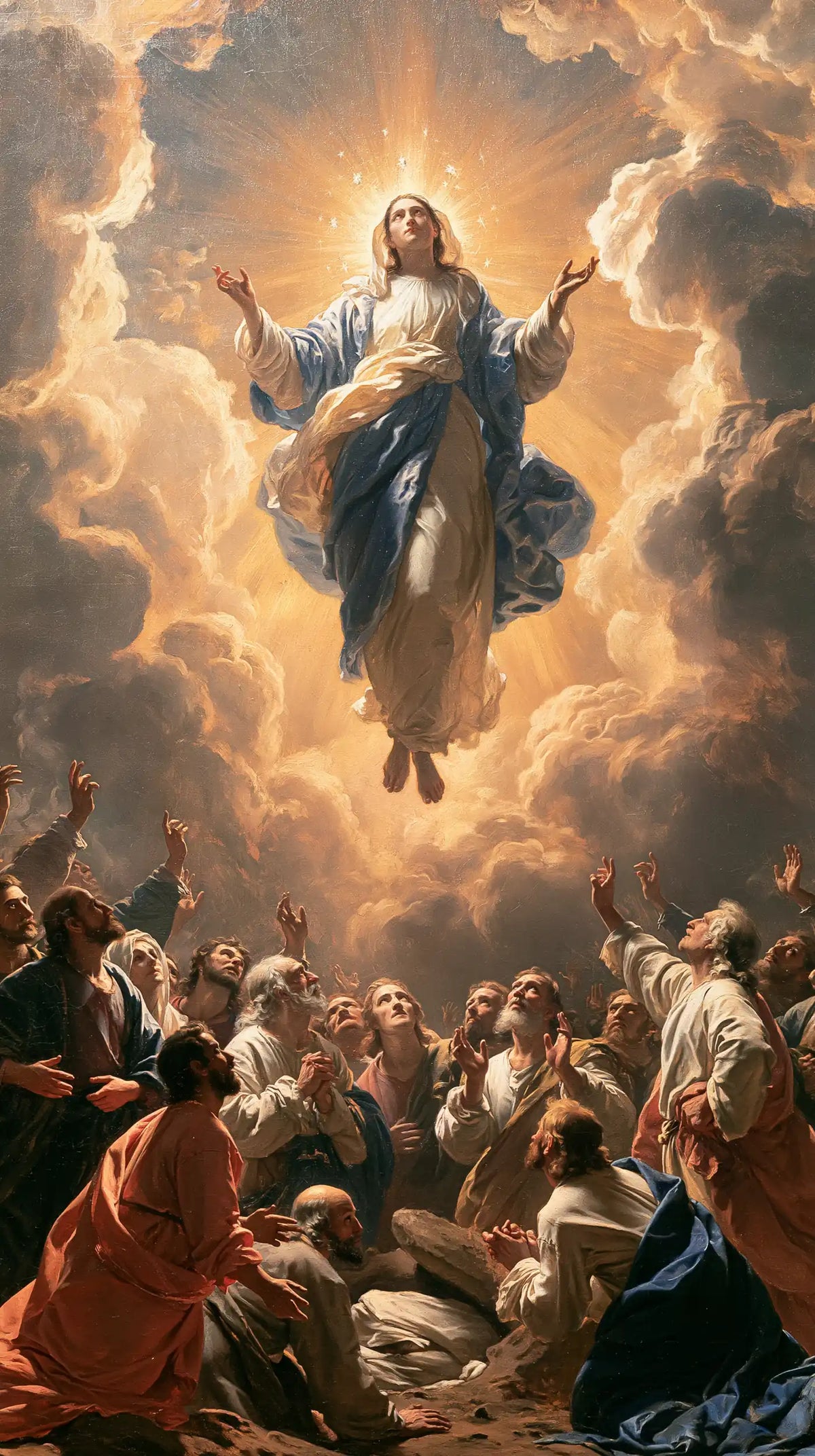 The Assumption of Mary — Glory Above the Red Garments