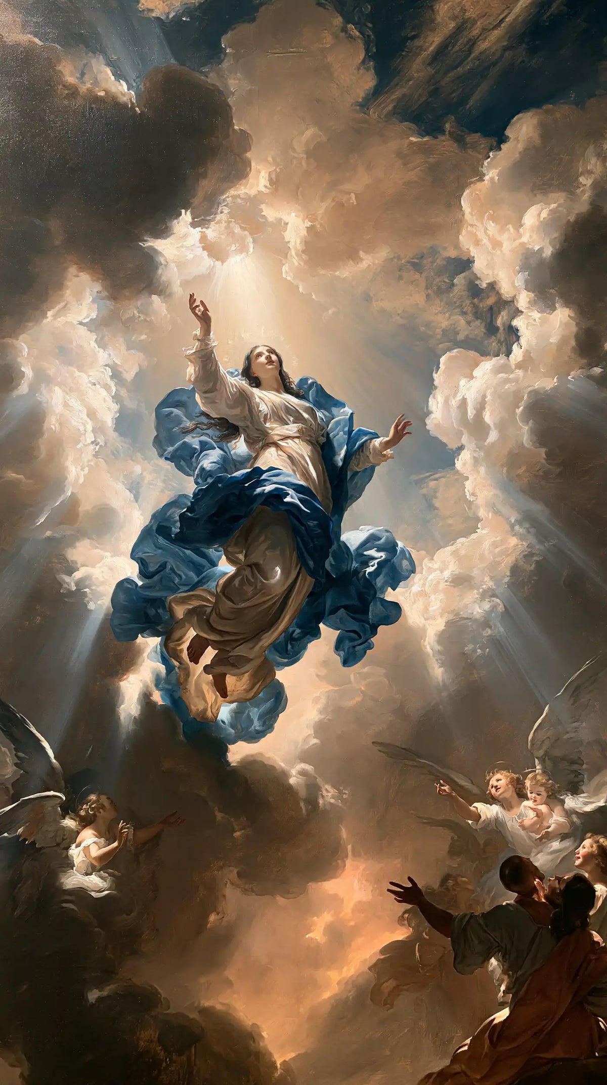 The Assumption of Mary — Ascent Through the Rift in the Sky