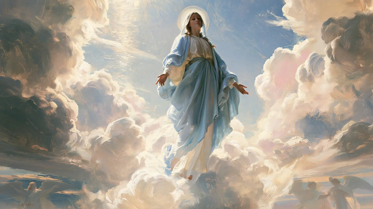 The Assumption of Mary — Stillness Beneath the Pearly Halo