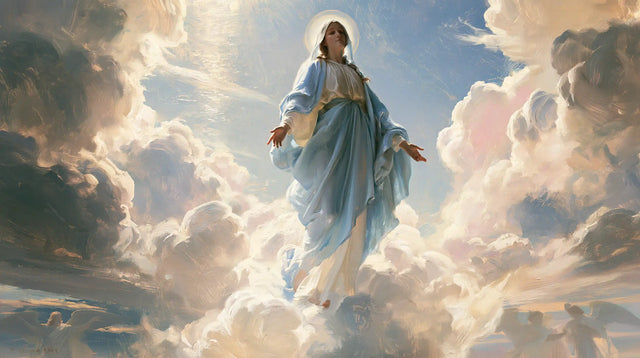 The Assumption of Mary — Stillness Beneath the Pearly Halo