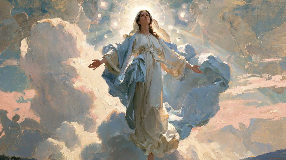 The Assumption of Mary — The Veil Above the Pink Horizon