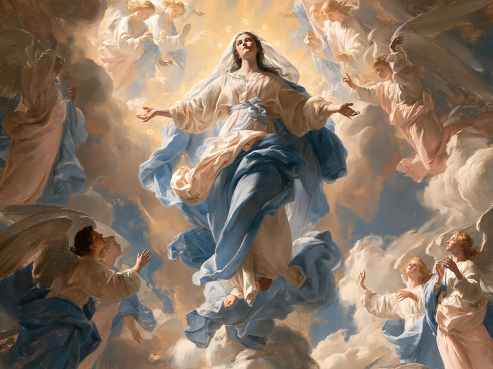 The Assumption of Mary — The Blue Ribbon in the Luminous Assembly