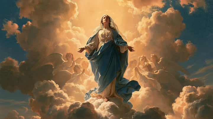 The Assumption of Mary — The Amber Cloud Beneath Bare Feet