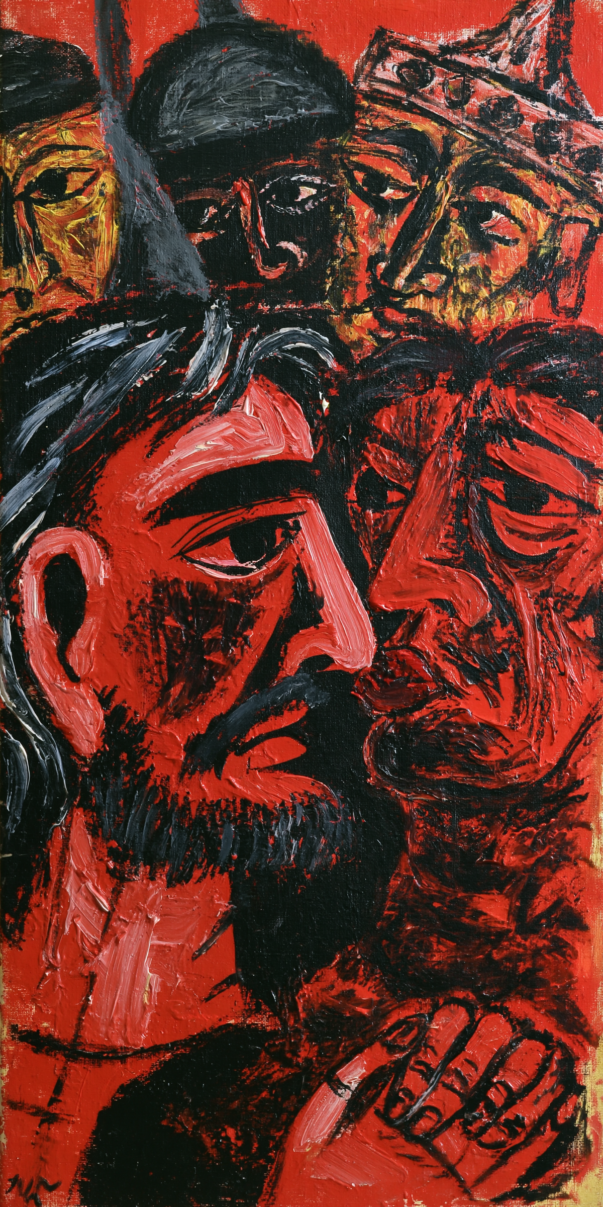 Judas svek - Expressionistiskt · Porträtt nr 2 - Kristen konst