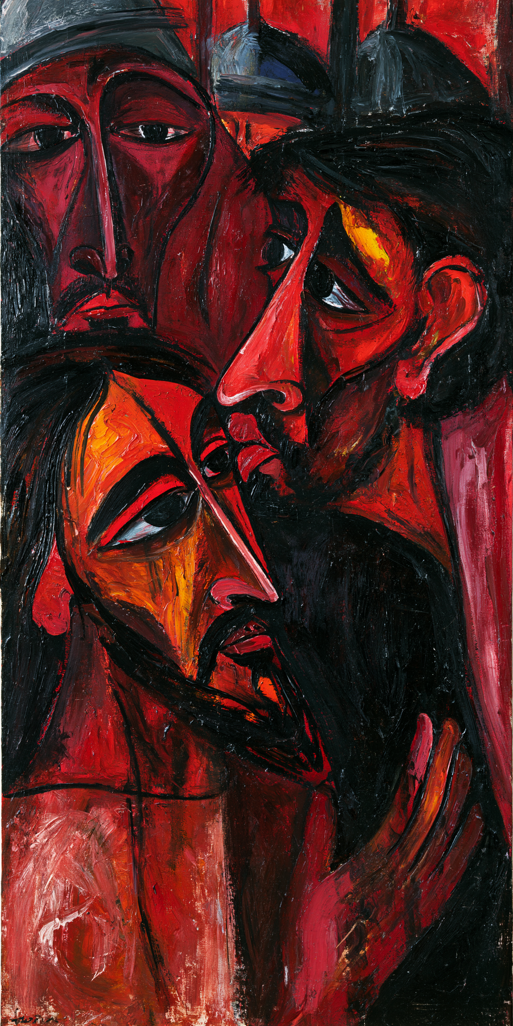 Judas svek - Expressionistiskt · Porträtt nr 3 - Kristen konst