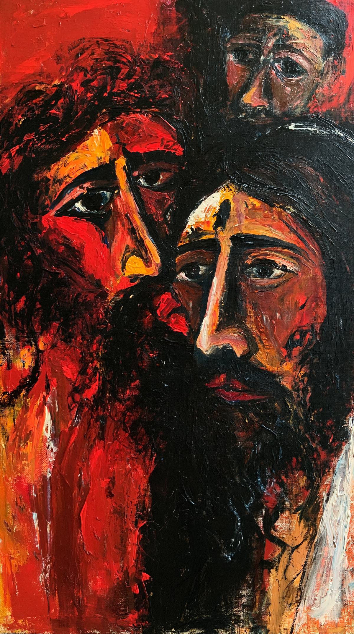 Judas svek - Expressionistiskt · Porträtt nr 4 - Kristen konst