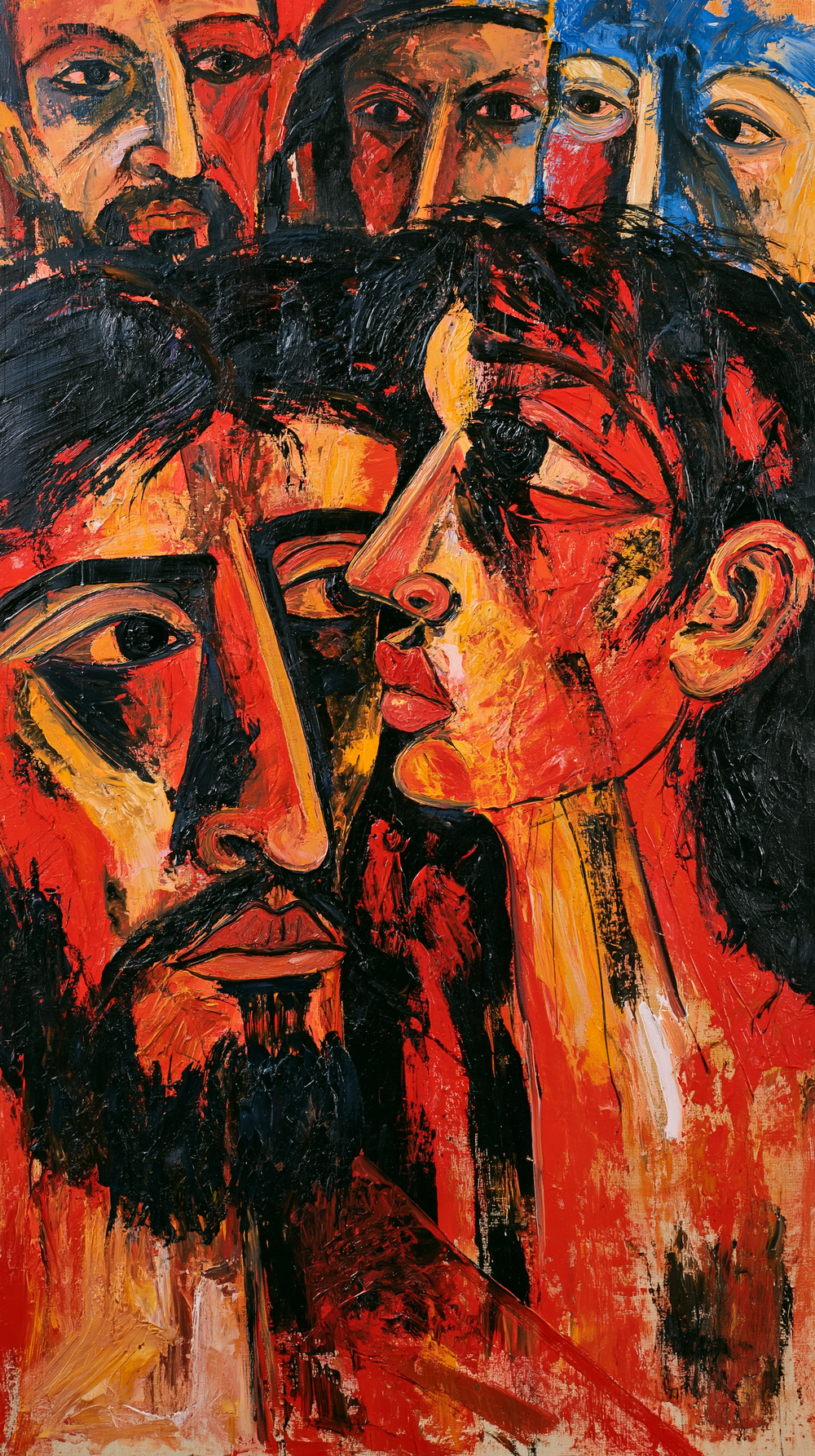 Judas svek - Expressionistiskt · Porträtt nr 5 - Kristen konst