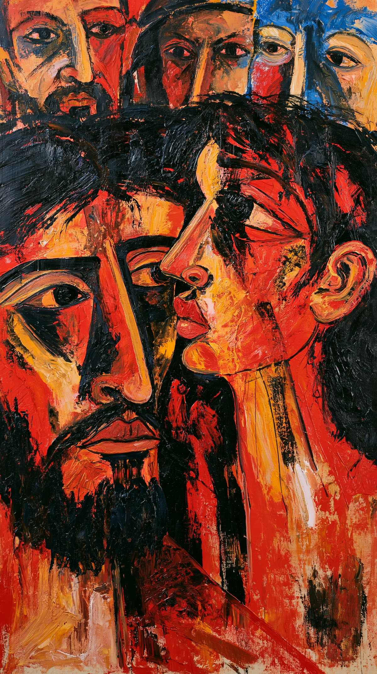 Judas svek - Expressionistiskt · Porträtt nr 5 - Kristen konst