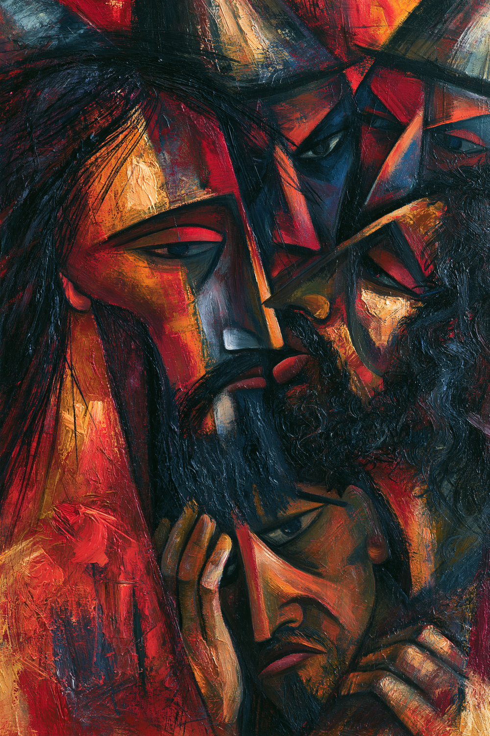 Judas svek - Expressionistiskt · Porträtt nr 6 - Kristen konst