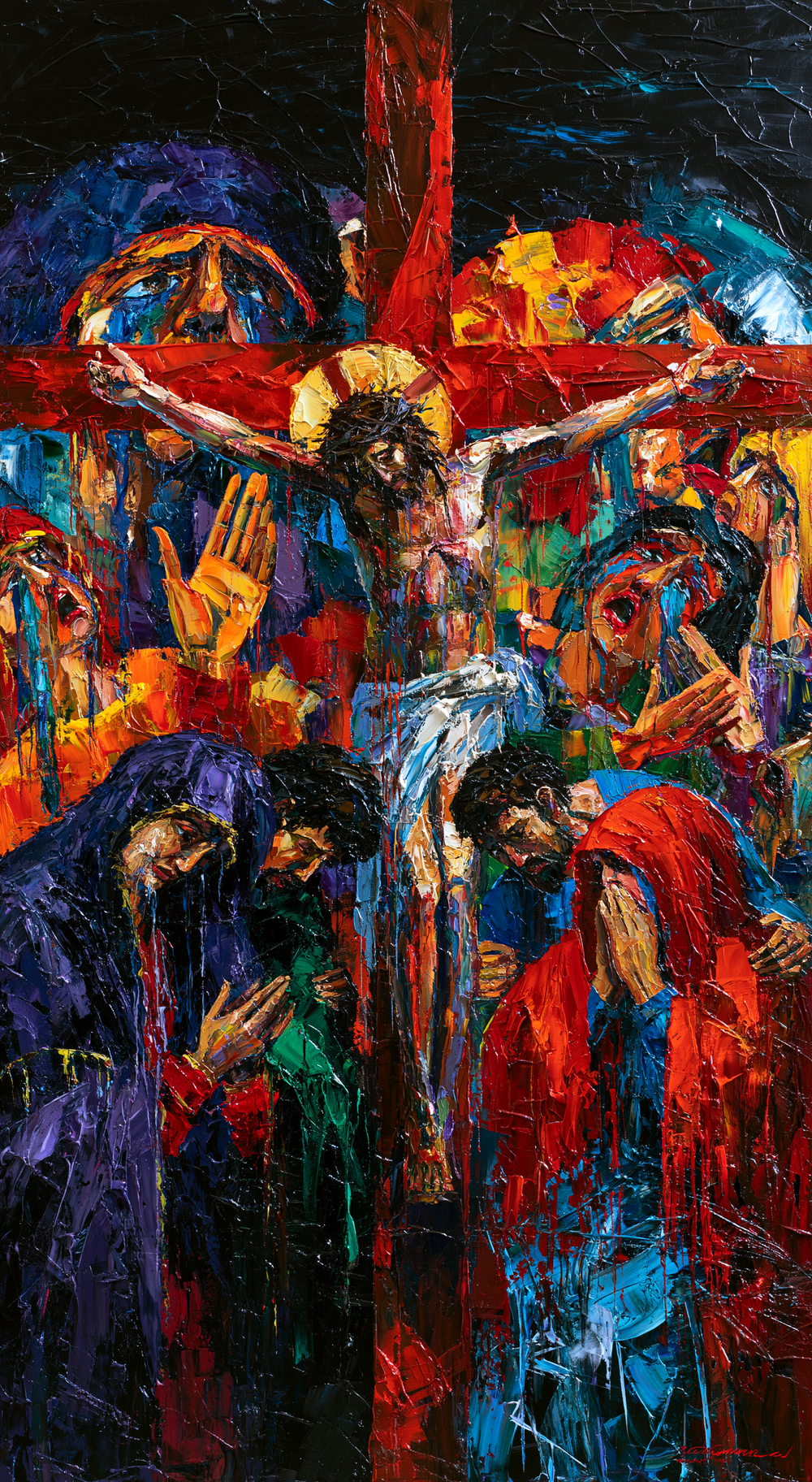 Korsfästelsen - Expressionistisk · Porträtt nr 6 - Kristen konst