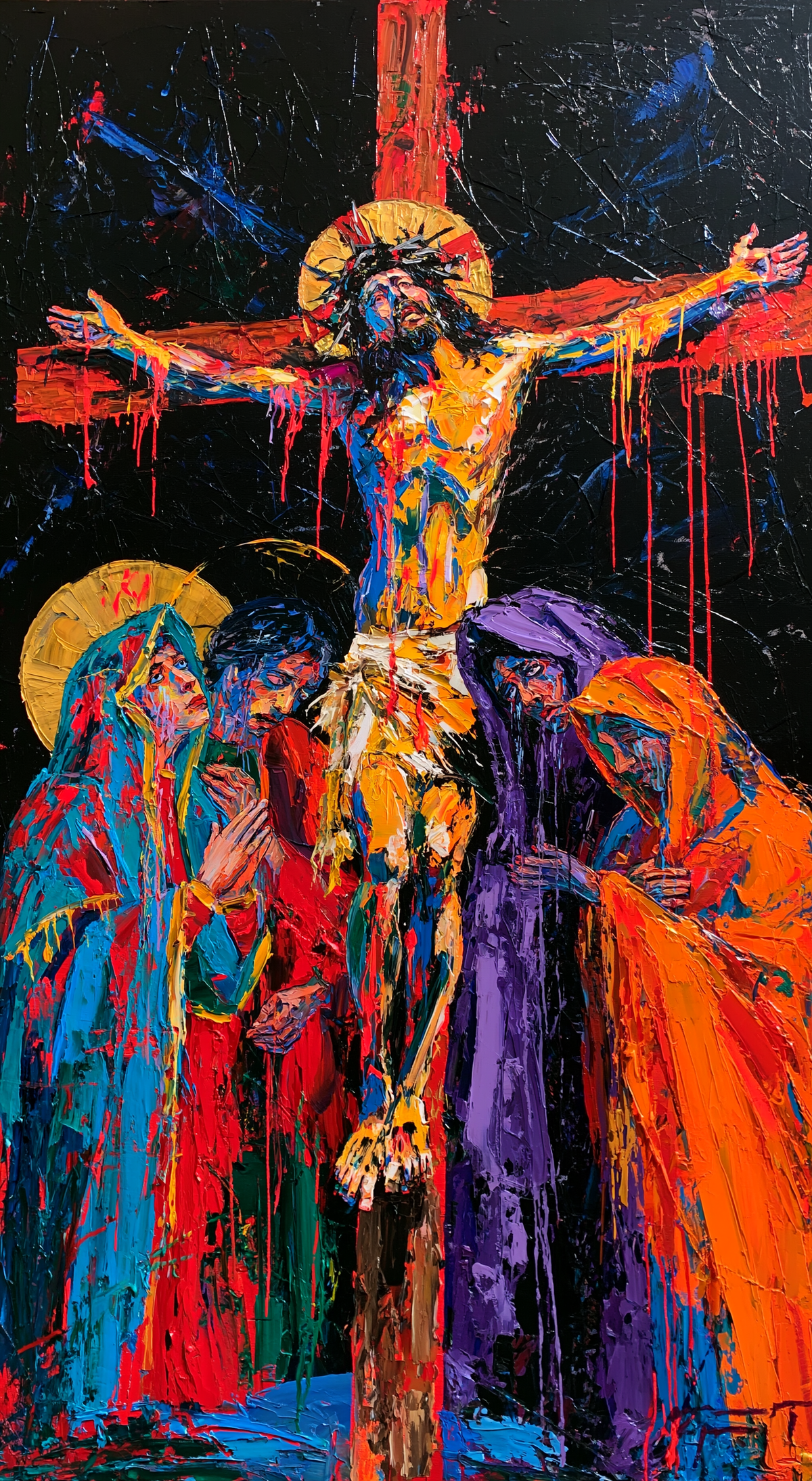 Korsfästelsen - Expressionistisk · Porträtt nr 7 - Kristen konst