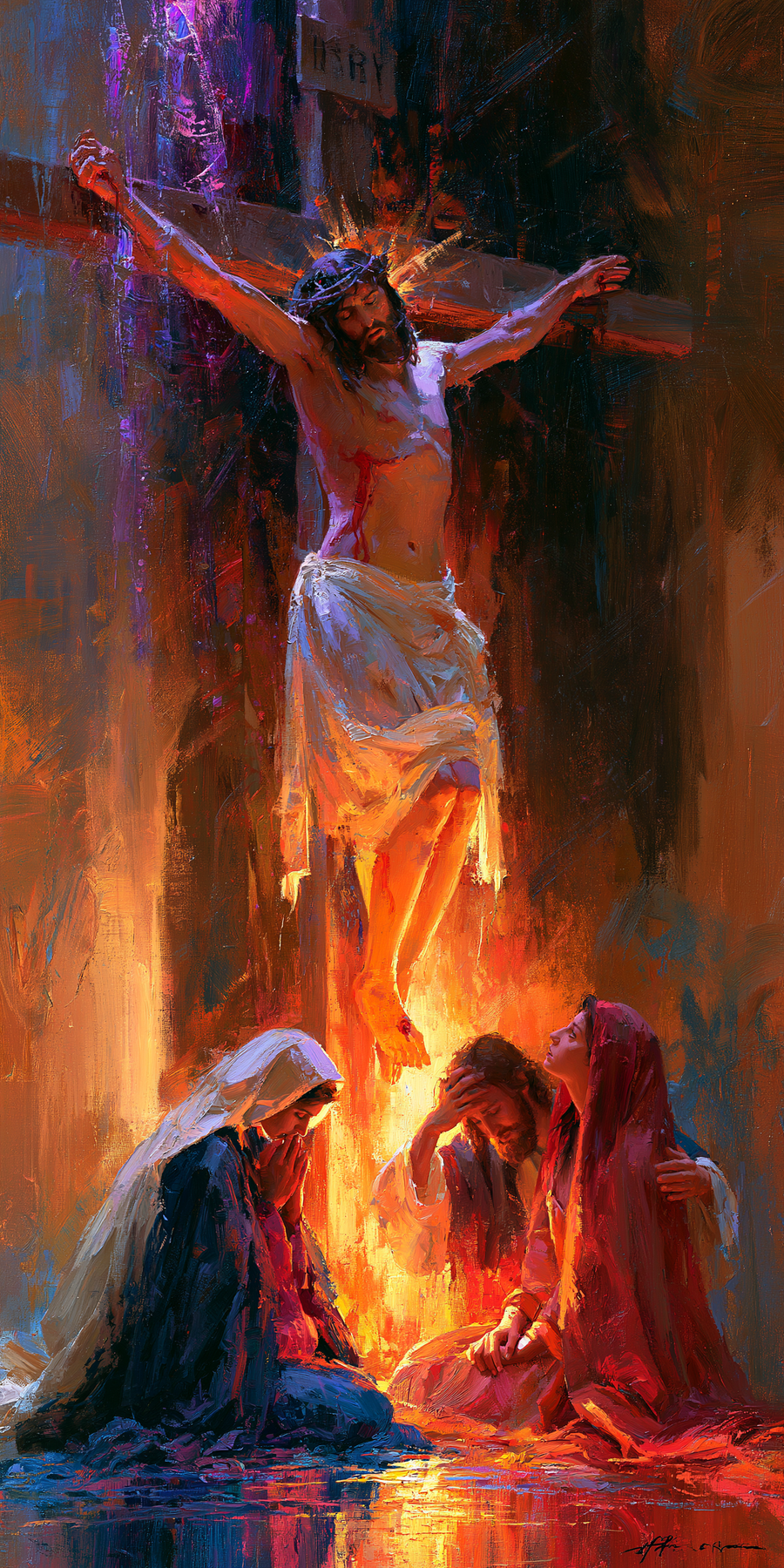 The Crucifixion - Impressionist · Portrait n° 1