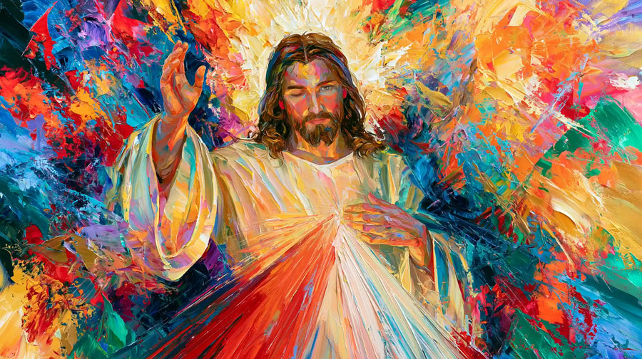 Divine Mercy Jesus – Colour Expressionism · Landscape no. 1