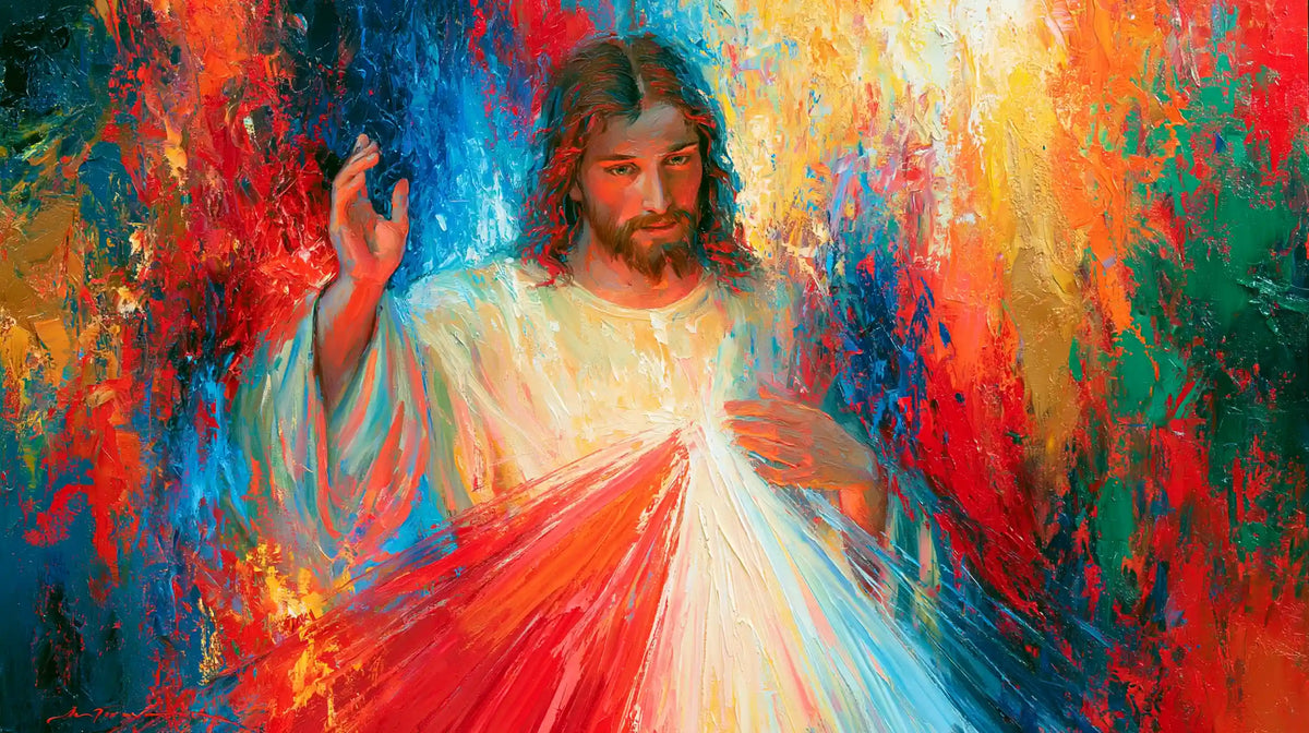Divine Mercy Jesus – Colour Expressionism · Landscape no. 2