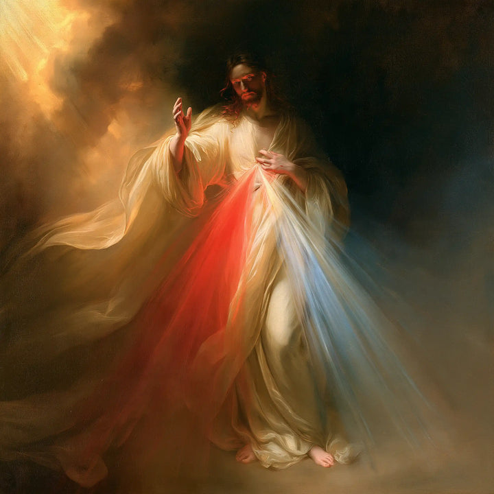 Divine Mercy Jesus - Theatrical Baroque · Square n° 1