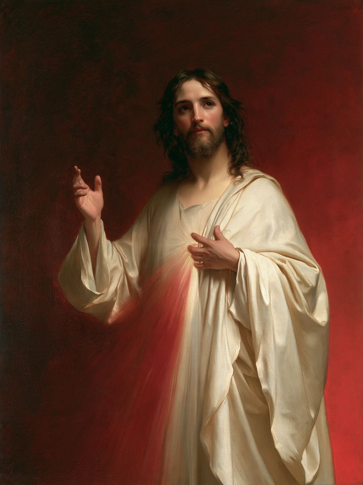 Divine Mercy Jesus – Trust in the Darkened Chamber