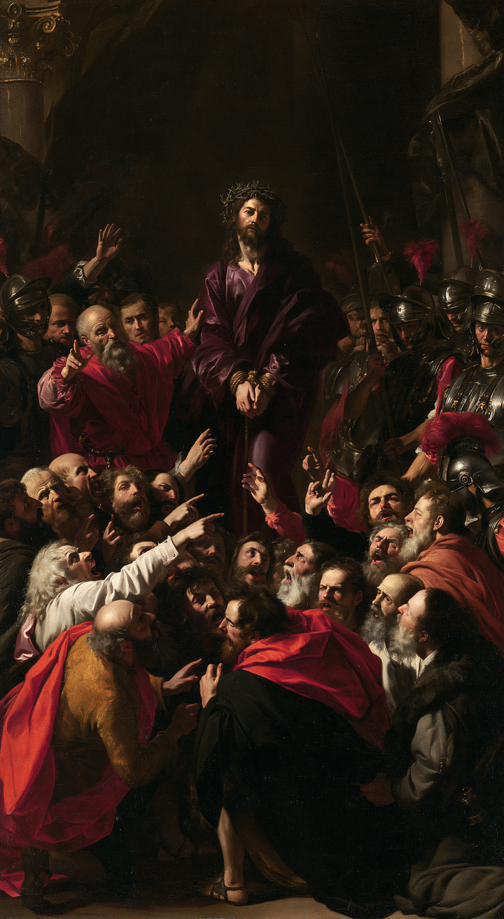 Ecce Homo — Purple Above the Circle of Shoulders
