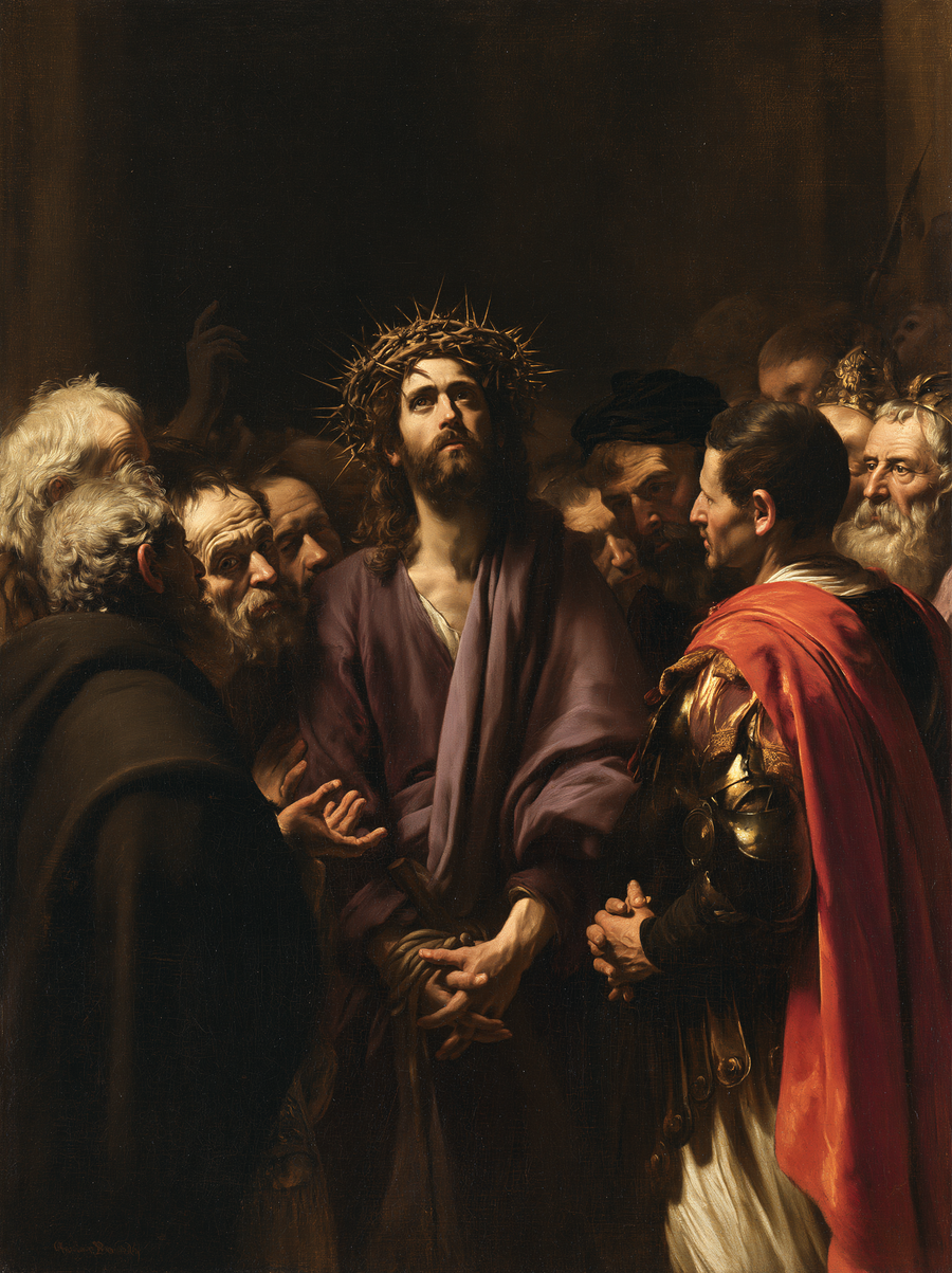 Ecce Homo - Black and gold · Portrait n° 17
