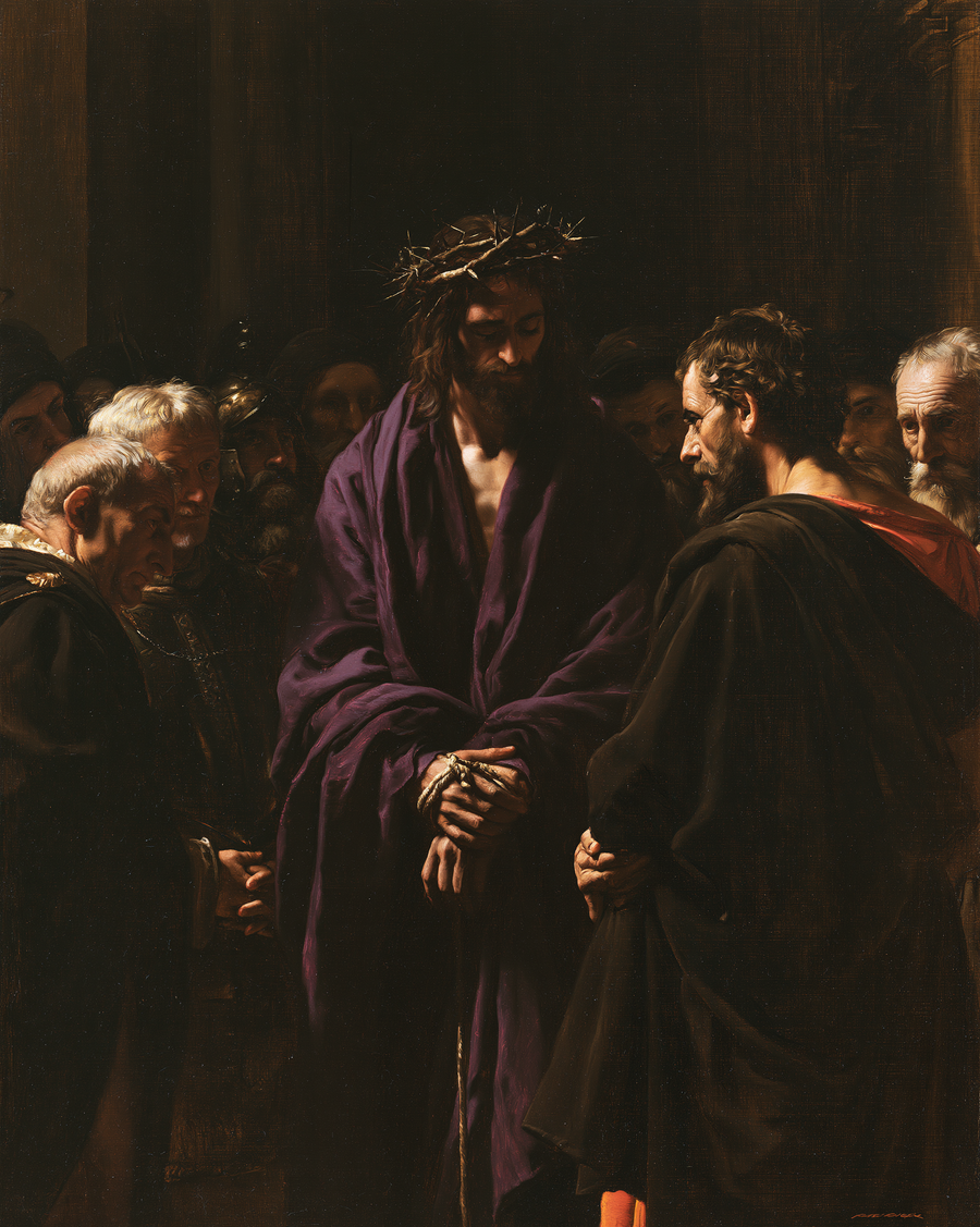 Ecce Homo - Black and gold · Portrait n° 20
