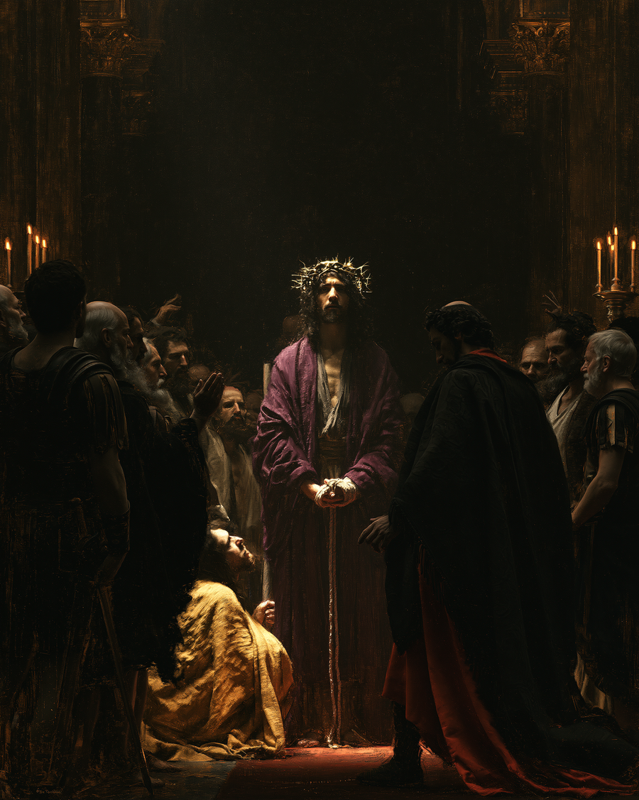 Ecce Homo - Black and gold · Portrait n° 21