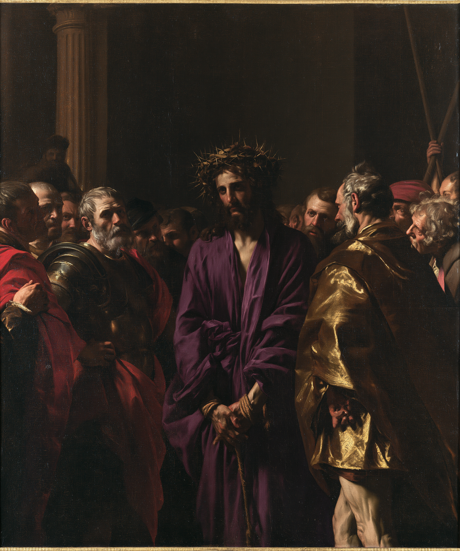 Ecce Homo - Black and gold · Portrait n° 24