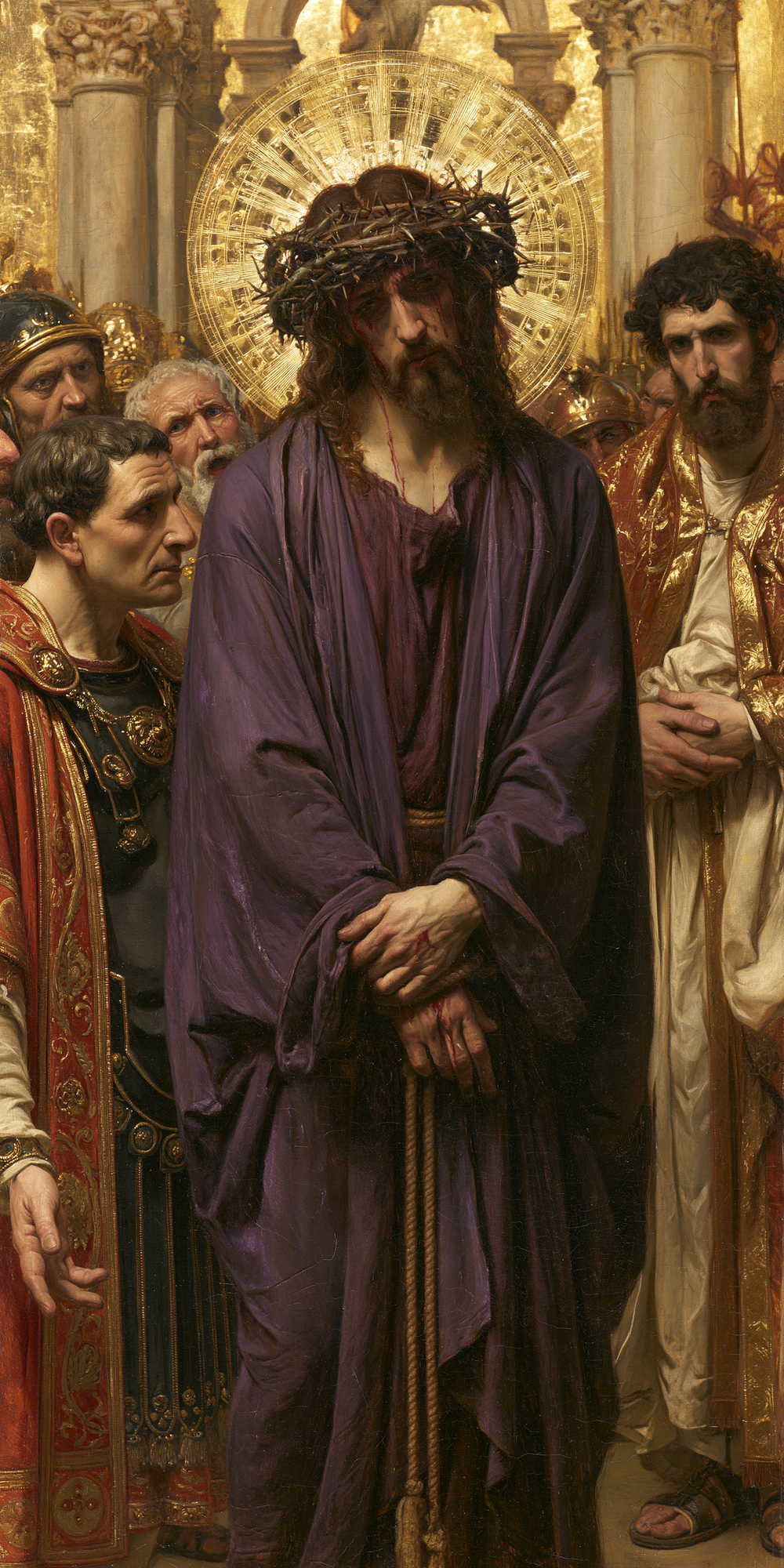 Ecce Homo - Heligt gyllene · Porträtt nr 2 - Kristen konst