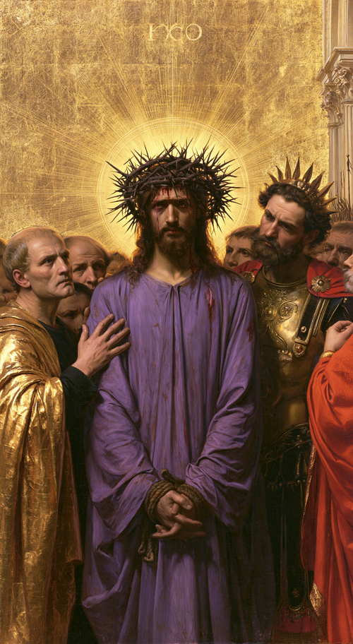 Ecce Homo - Heligt gyllene · Porträtt nr 7 - Kristen konst