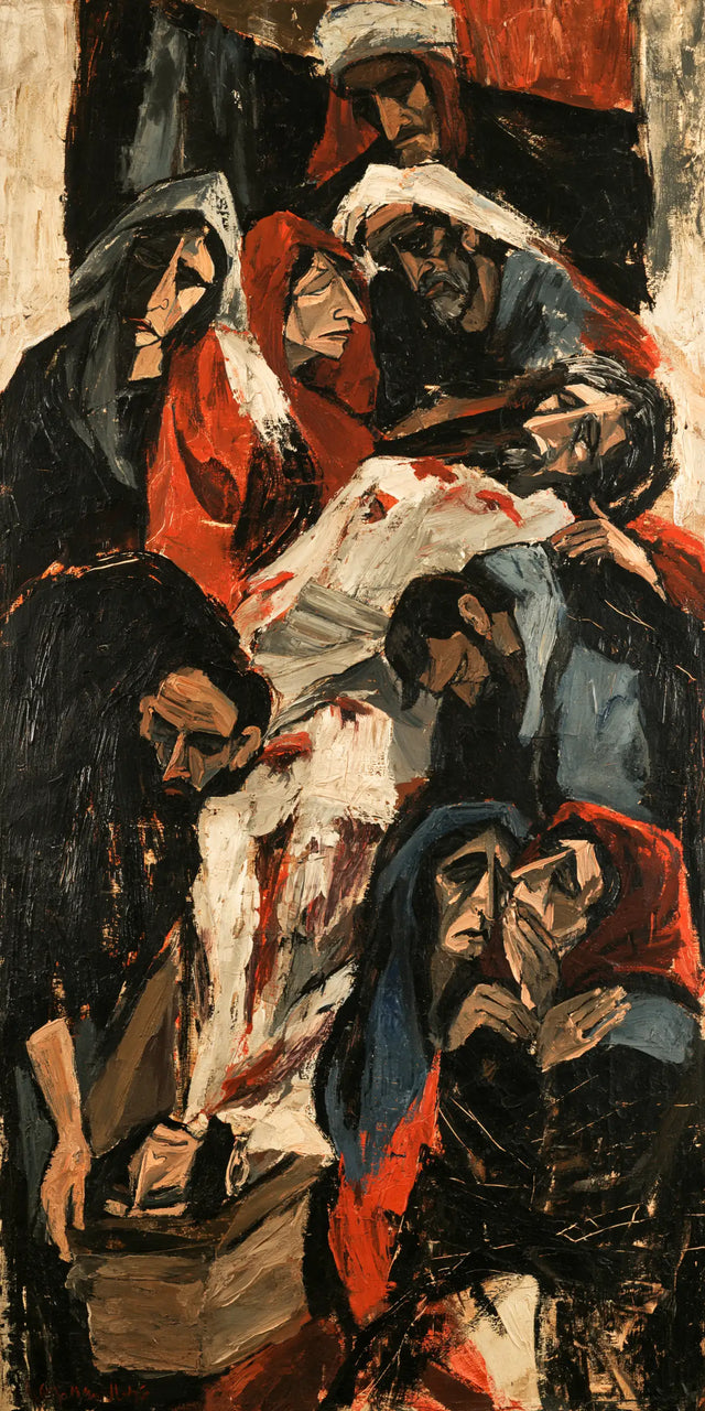The Entombment of Jesus Christ — Whiteness Within the Column of Faces