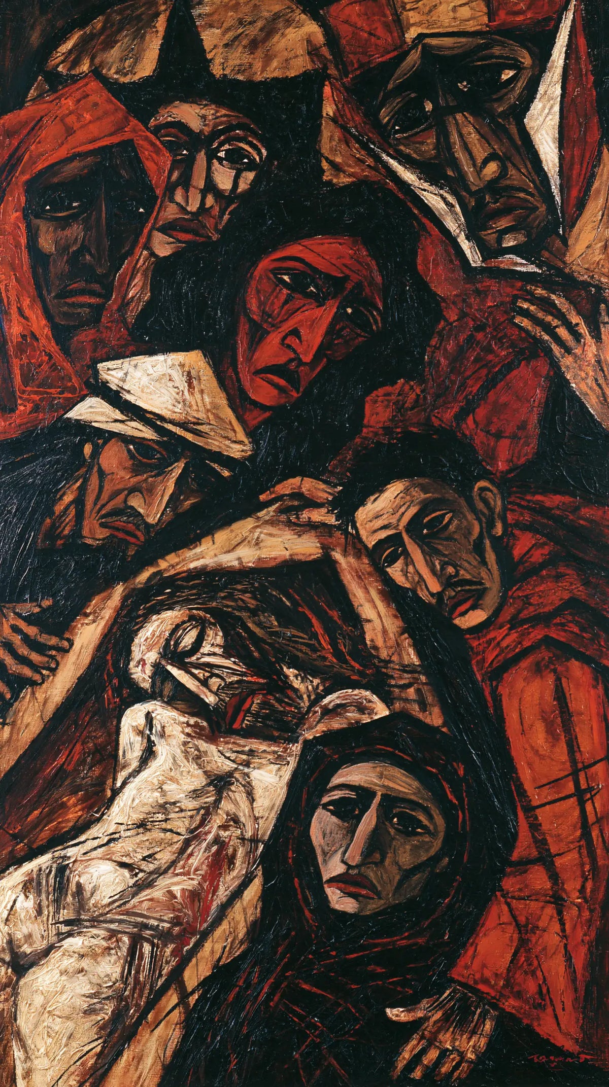 The Entombment of Jesus Christ — Gazes Around the White Shoulder