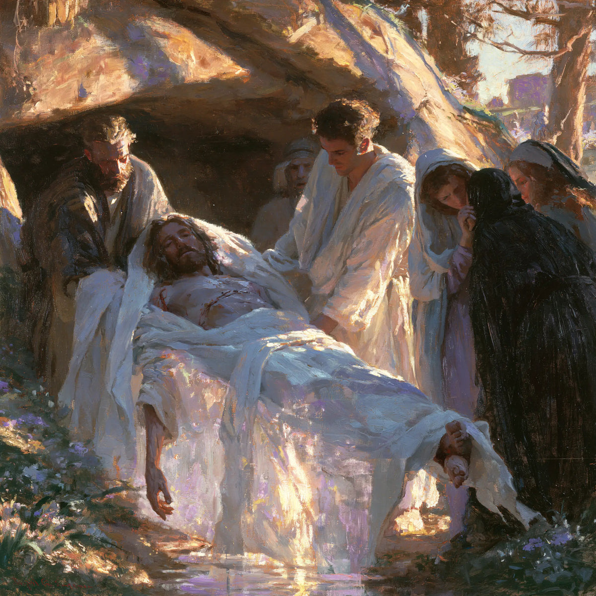 The Entombment of Jesus Christ — The Mauve Reflections of the Shroud