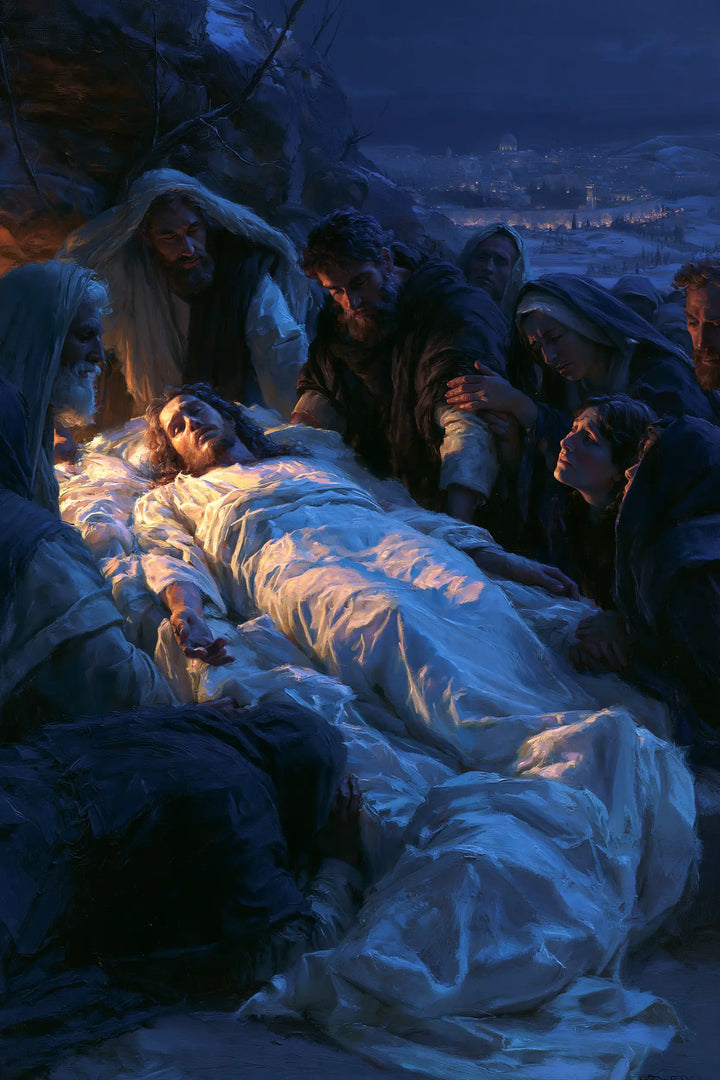 The Entombment of Jesus Christ — The Long Vigil Beneath the Ultramarine Sky