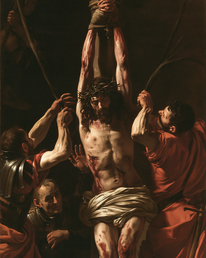 The Flagellation of Christ — Crimson Around White