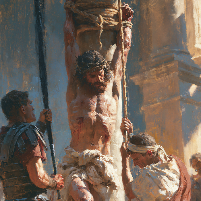 Kristi flagellation - impressionist · Carré nr 1