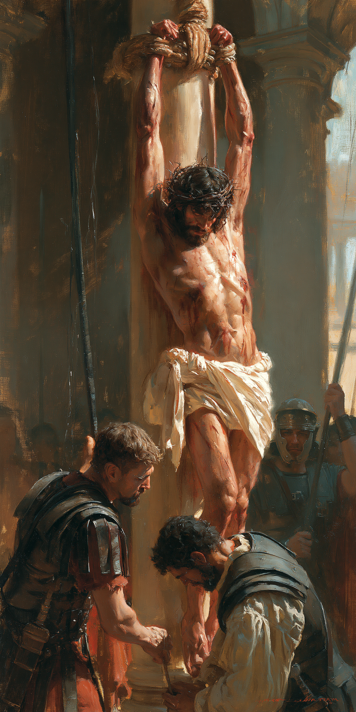 The Flagellation of Christ - Impressionist · Portrait n° 3 — aperçu de la finition sélectionnée