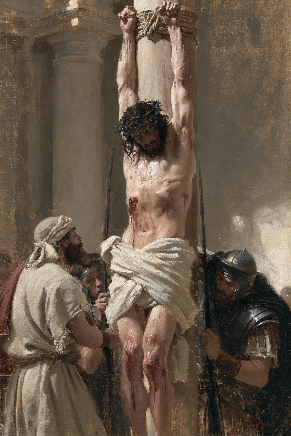 Kristi flagellation - Impressionist · Porträtt nr 10 - Kristen konst