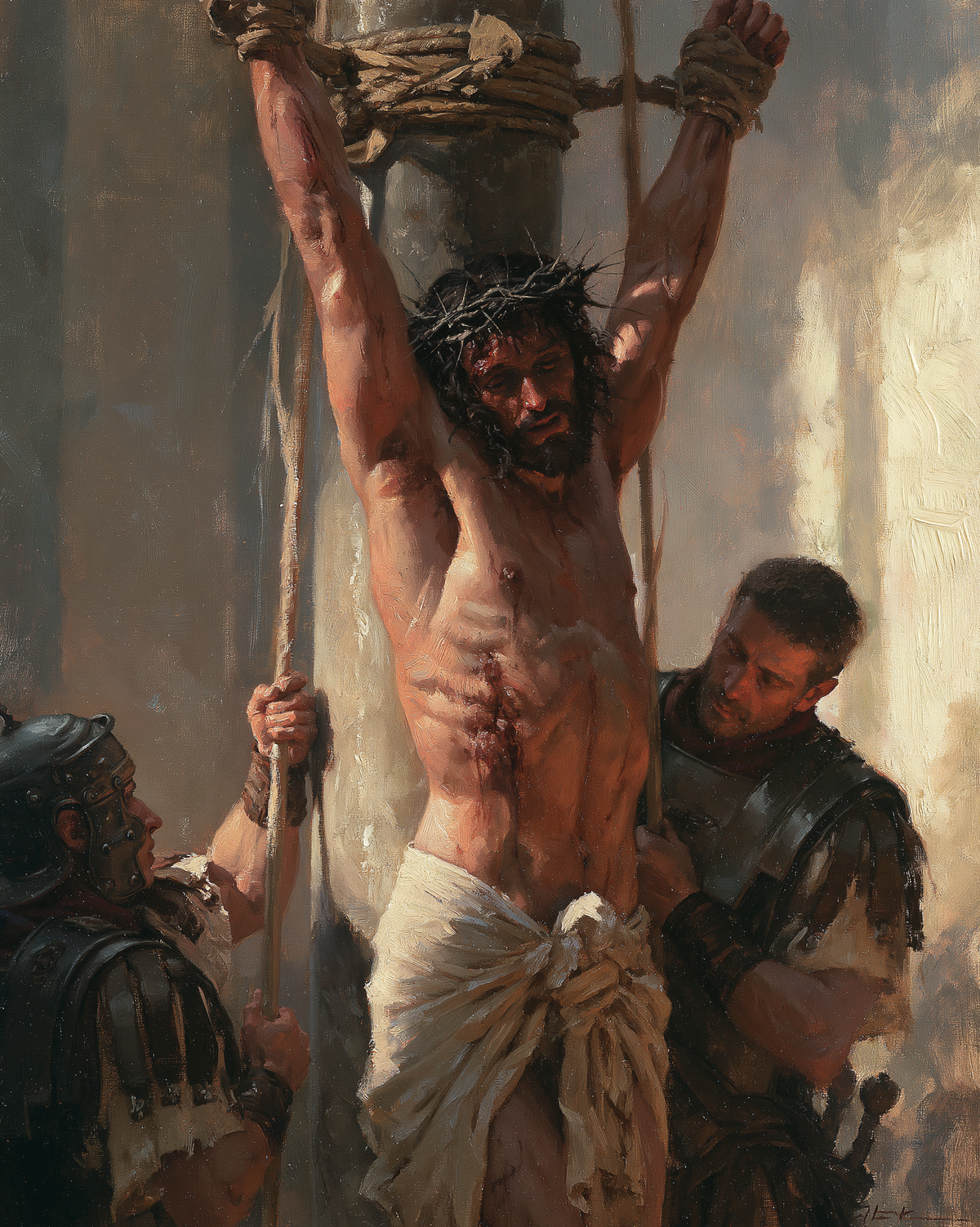 Kristi flagellation - Impressionistisk · Porträtt nr 12 - Kristen konst