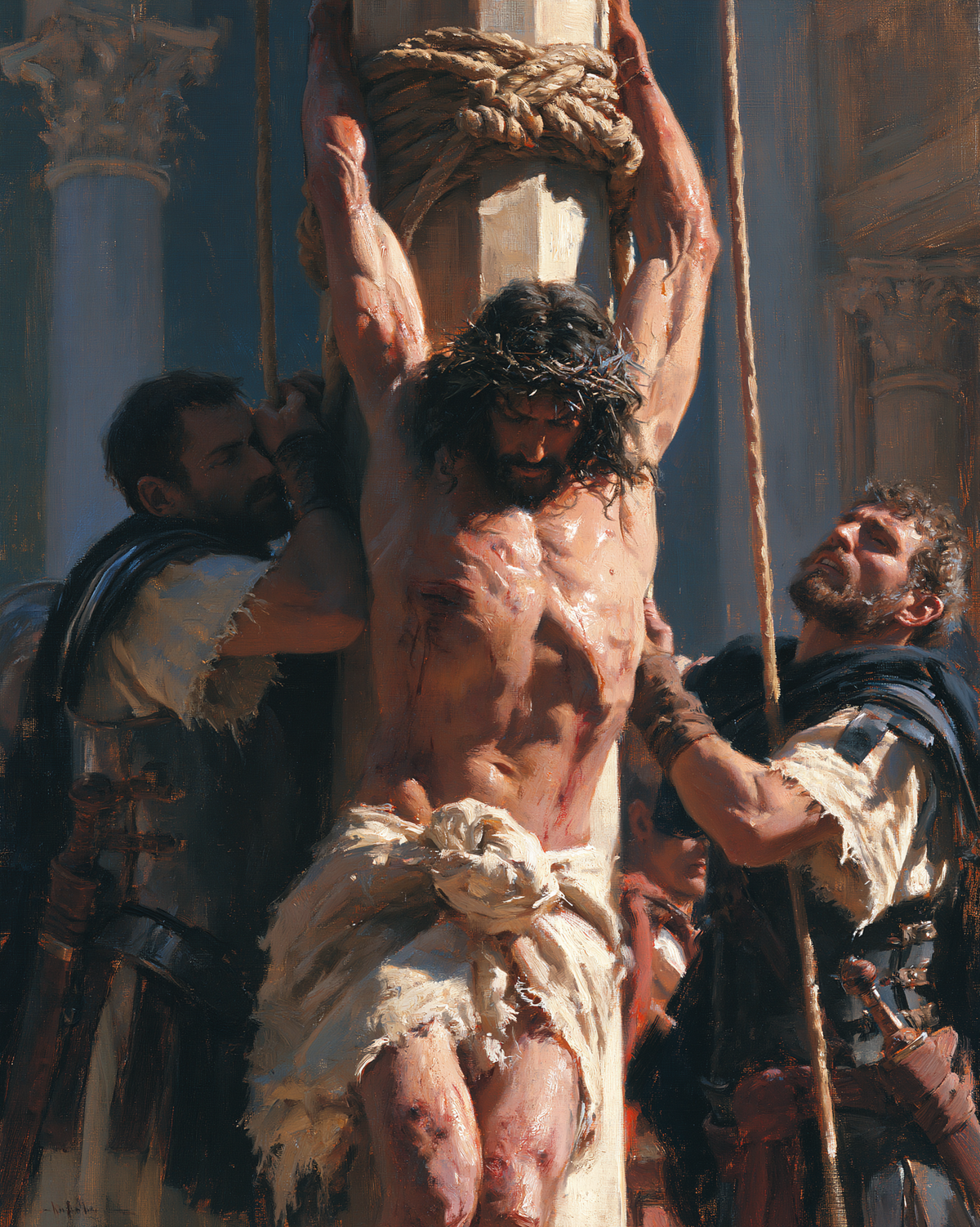 Kristi flagellation - Impressionistisk · Porträtt nr 13 - Kristen konst