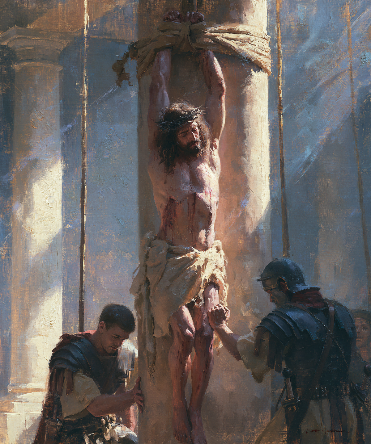 Kristi flagellation - Impressionist · Porträtt nr 15 - Kristen konst