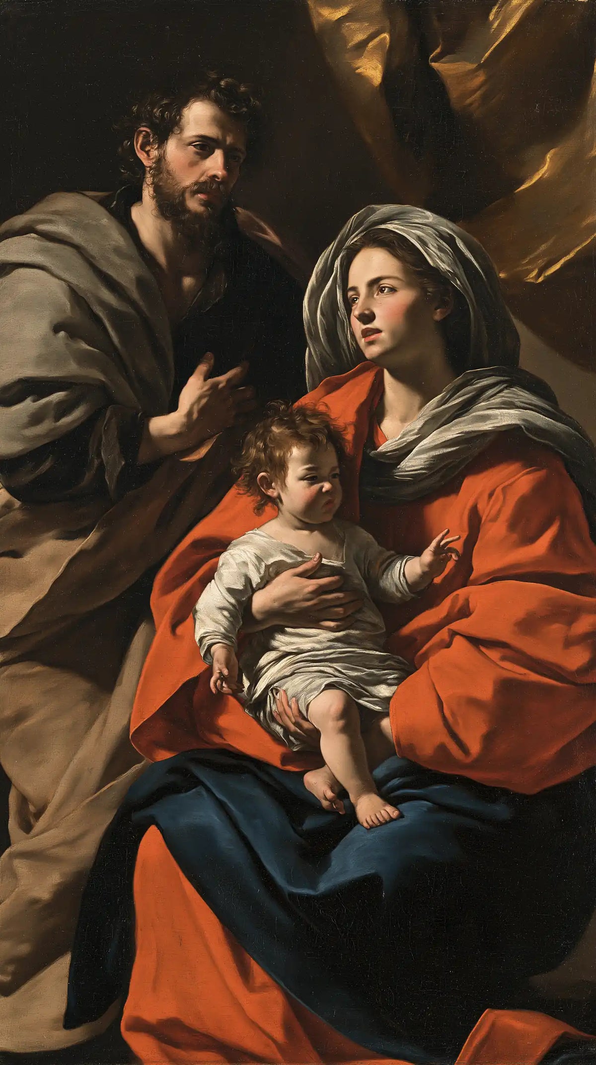 The Holy Family — Hope in Red and Blue