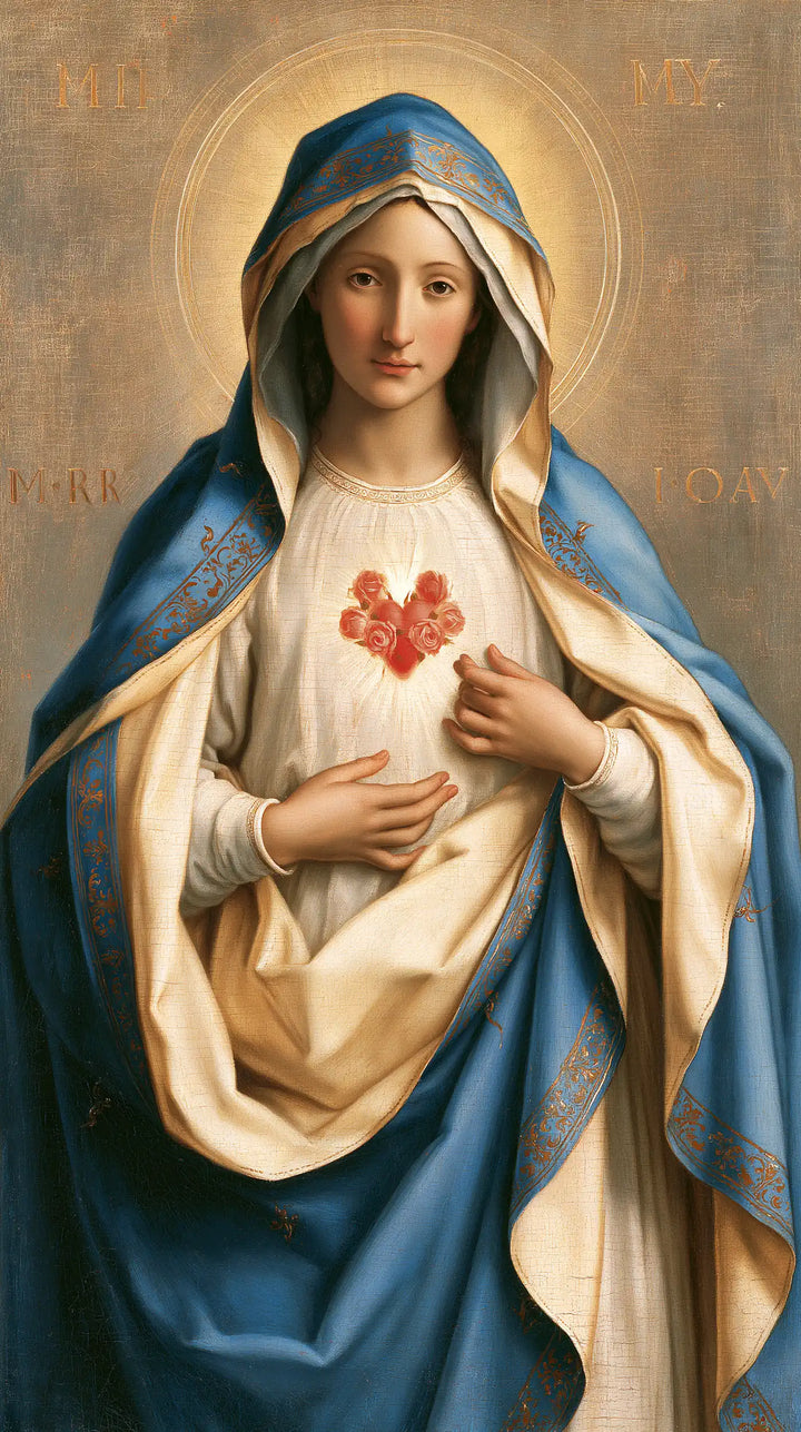 The Immaculate Heart of Mary — The Little Bouquet in the Ample Blue Robe