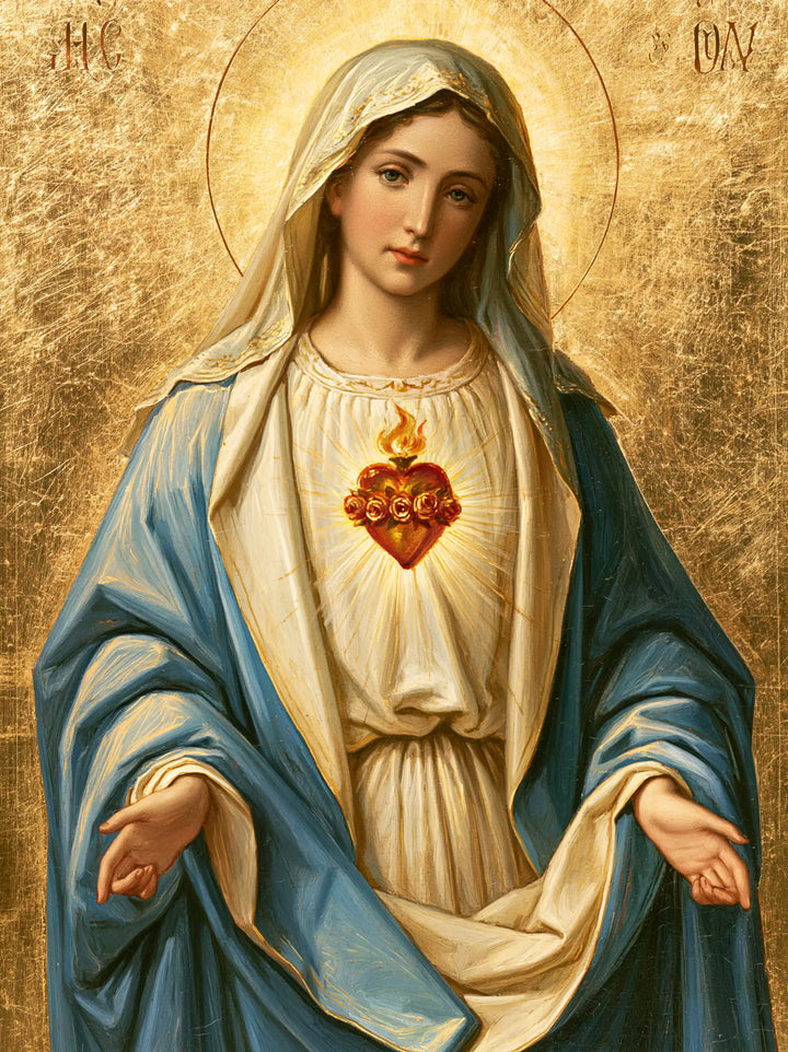 The Immaculate Heart of Mary — The Belted Robe and the Open Hands