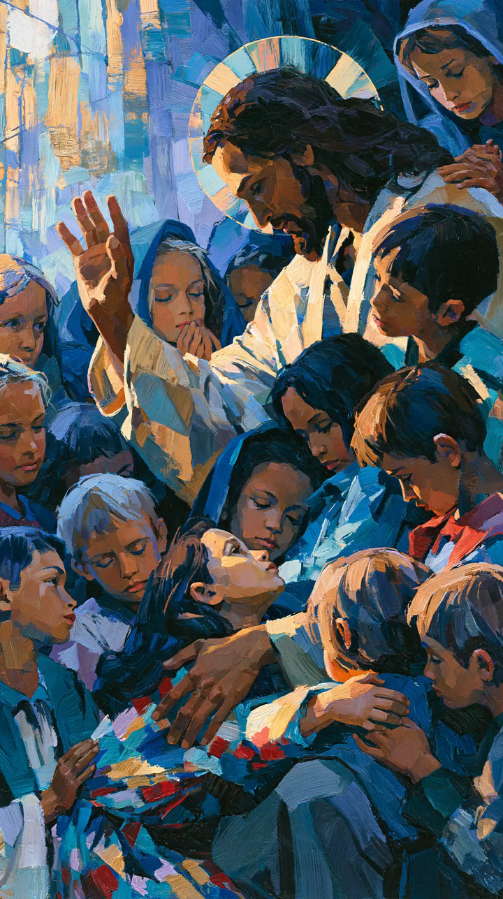 Jesus and the Children - Expressionist · Portrait n° 7