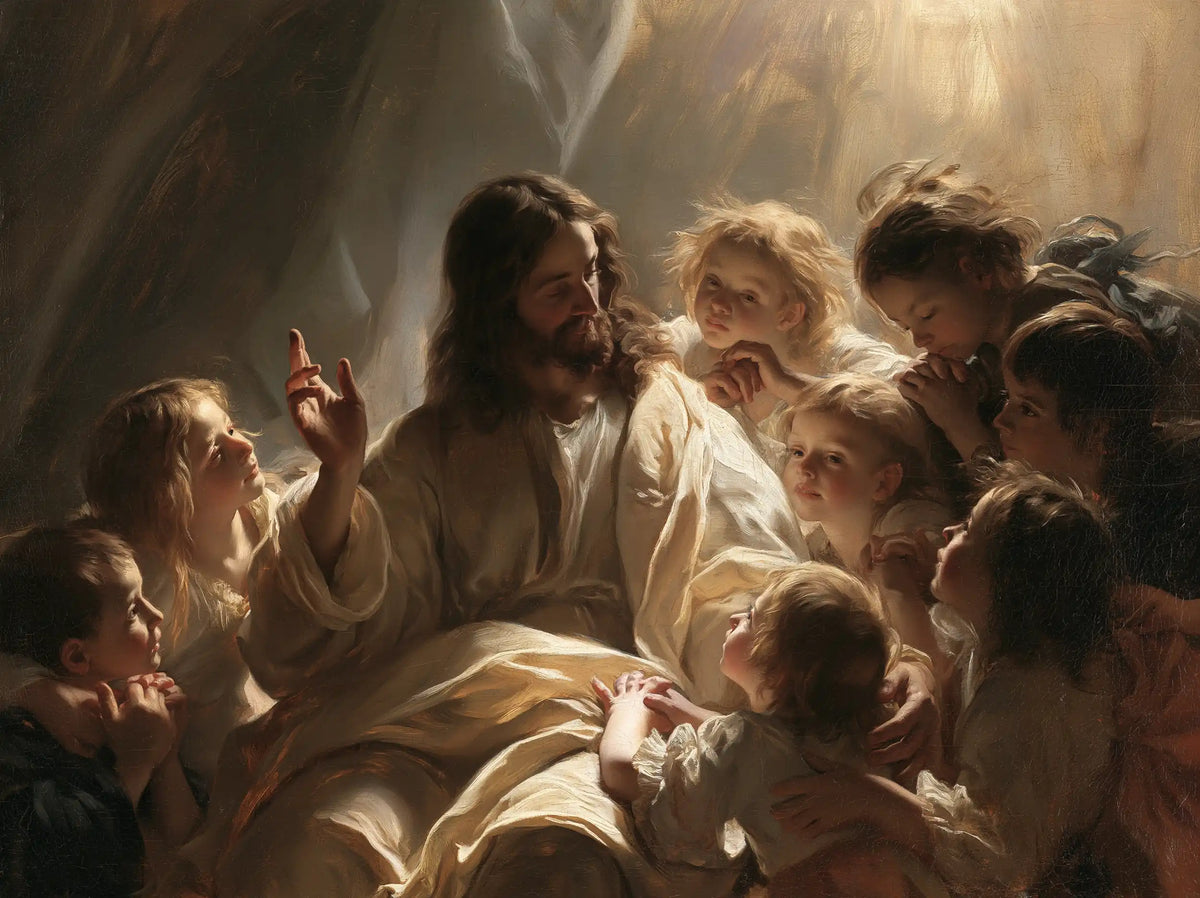 Jesus and the Children — The Gaze beneath Lofty Draperies