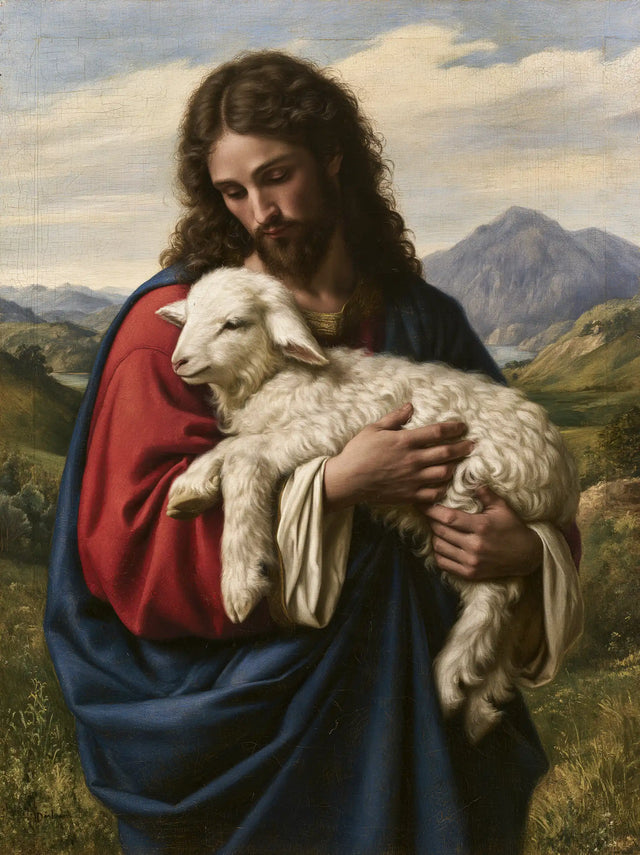 Jesus and the Lamb — The Gaze Upon the Hills’ Repose