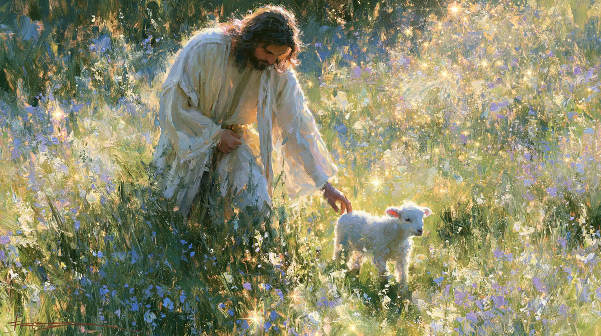 Jesus and the Lamb — Bending Toward Spring
